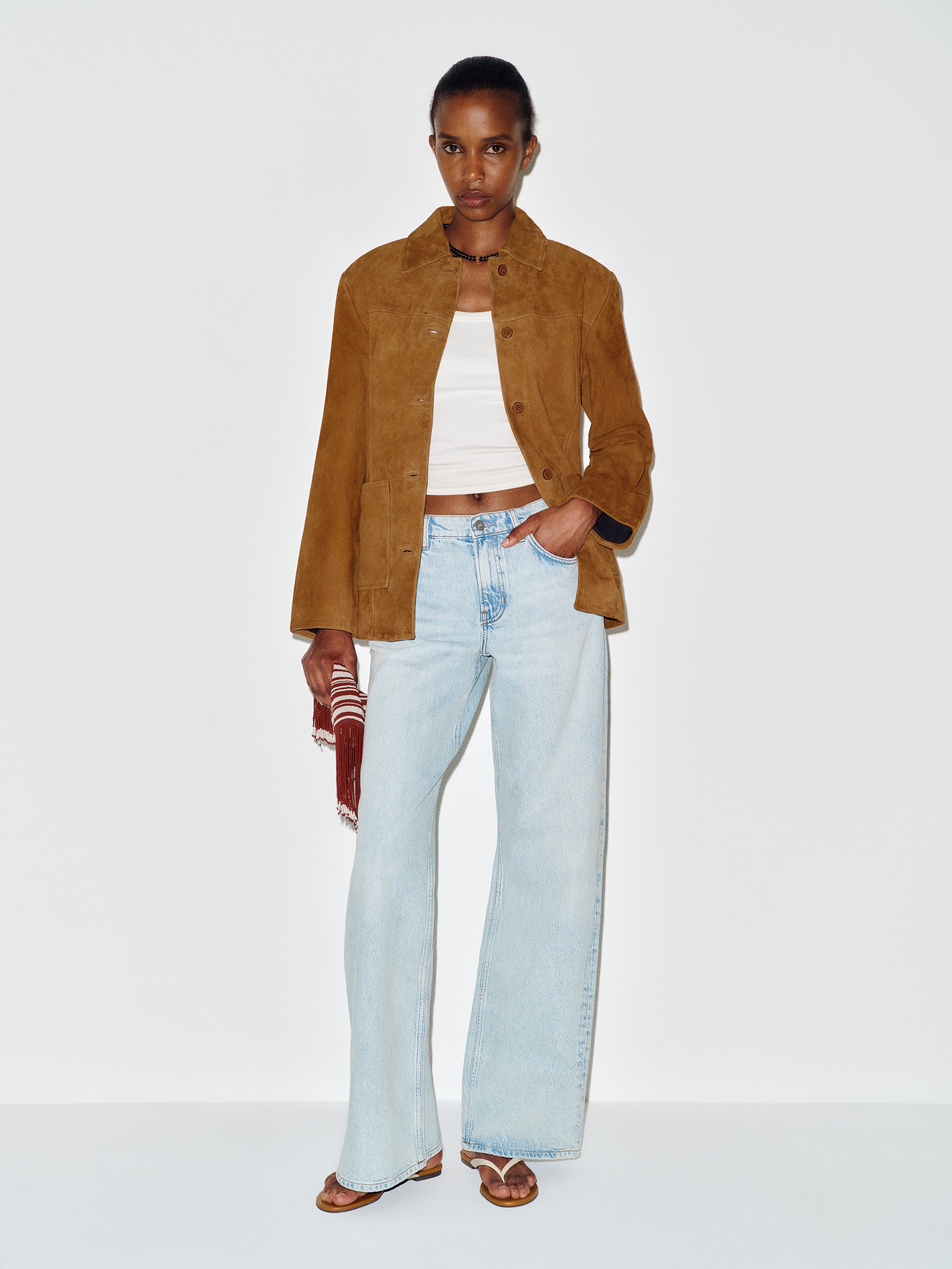 Veda Lincoln Suede Shirt Jacket